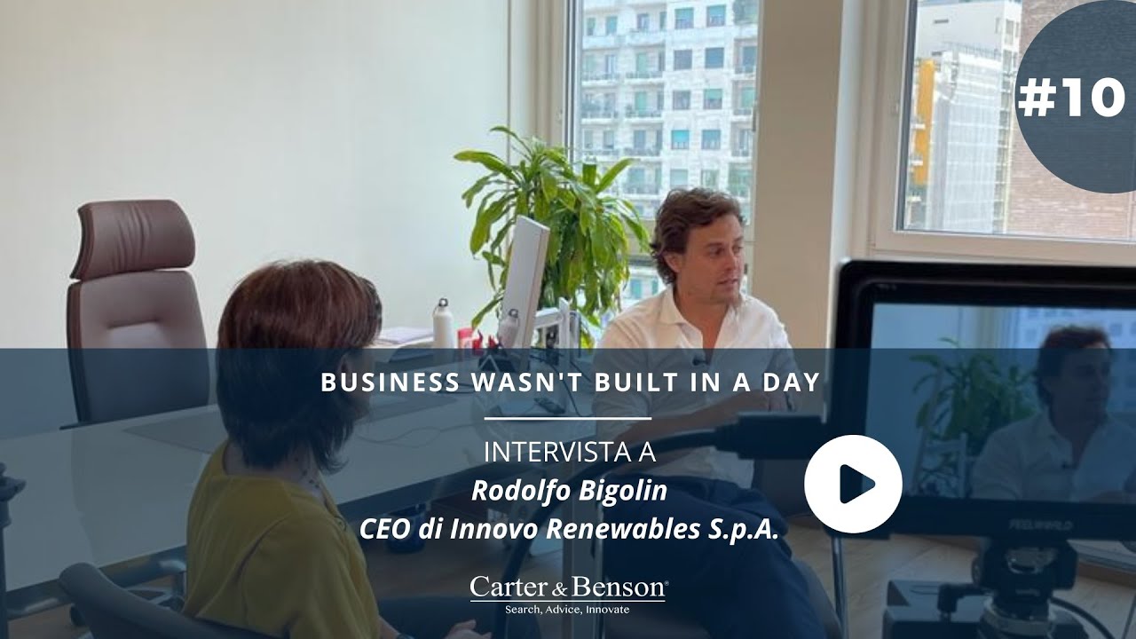 Business wasn&rsquo;t built in a day &ndash; Intervista a Rodolfo Bigolin, CEO di Innovo Renewables S.p.A.