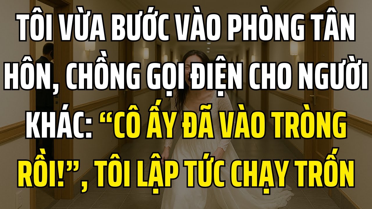 Vừa bước vào phòng tân hôn, chồng gọi điện: “Cô ấy đã vào tròng rồi!”, Tôi lập tức chạy trốn