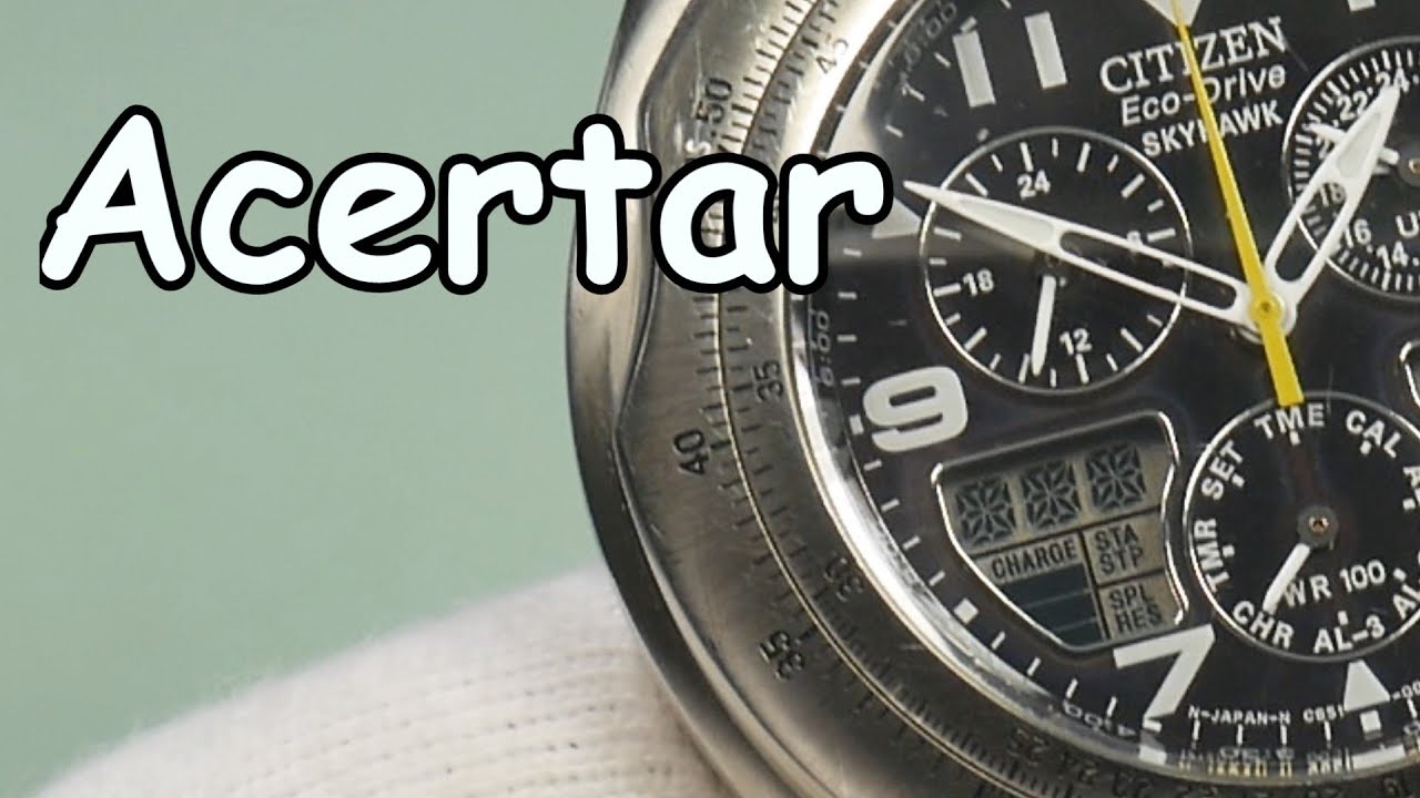 Como Acertar Hora do Citizen Skyhawk c651 Hora Mundi Eco Drive-Ezequias Relojoeiro