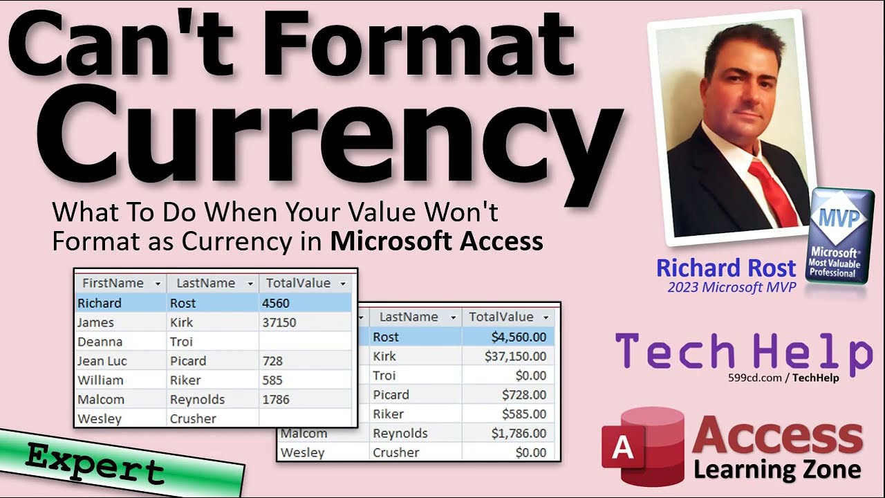 What To Do When Your Value Won't Format as Currency in Microsoft Access