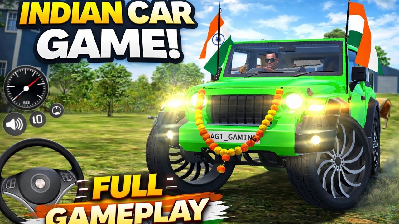 Modified Mahindra Thar😈 Games:Indian green Thar (Gadi Wala Games) Car Game Android Game _#2025 