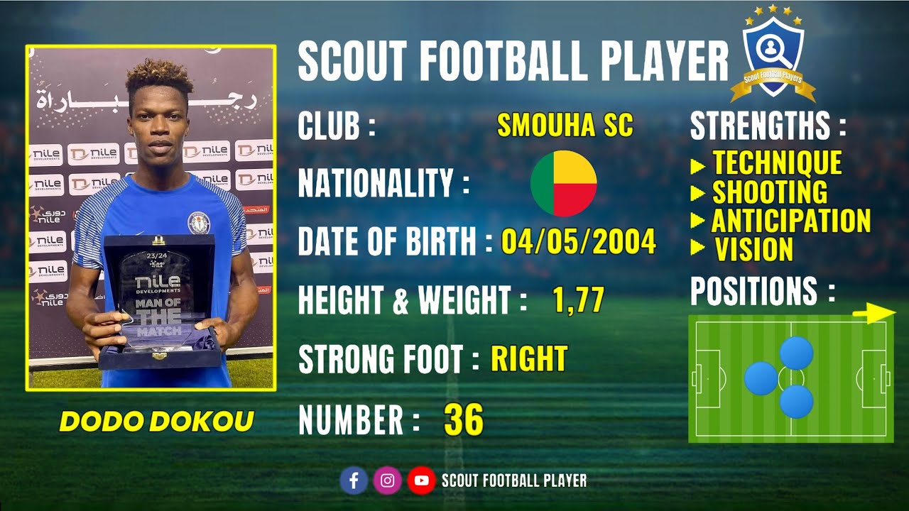 DODO DOKOU 🔵 MIDFIELDER 🔵 SMOUHA SC 🔵 BEST OF 2023/24 FHD