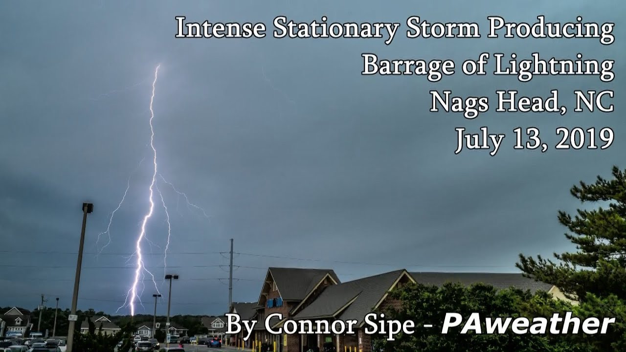 Close Lightning Barrage - Nags Head, NC, 7-13-2019
