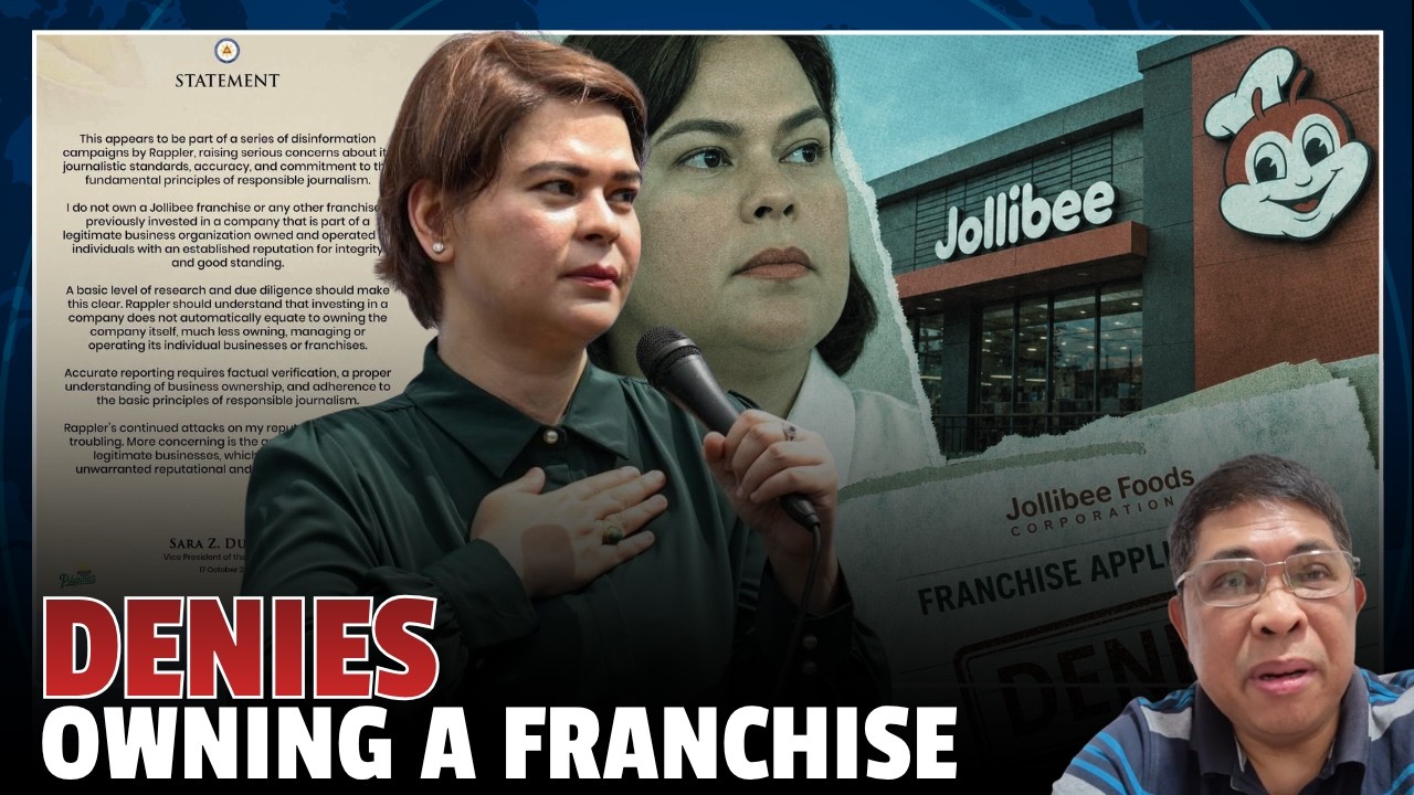 PAG-FRANCHISE SA JOLLIBEE, ITINANGGI NI VP SARA
