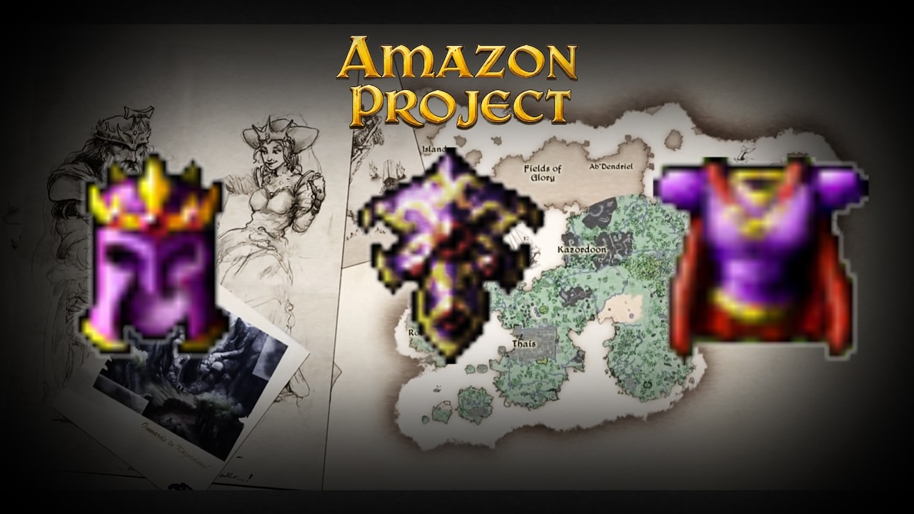 I DROPPED A LEGENDARY ITEM IN TIBIA! - AMAZON ITEMS PROJECT