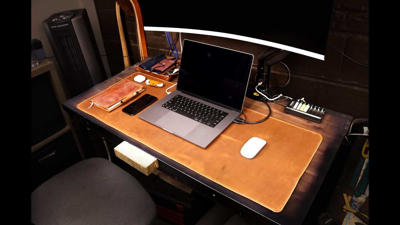 Making a Rugged Leather Desk Mat with Glowforge Pro | Walkthrough