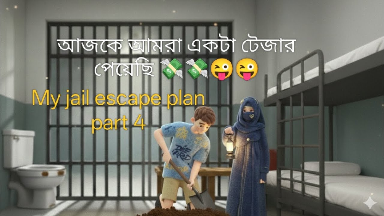 আজকে আমরা একটা টেজার পেয়েছি 💸💸😜😜। my jail escape plan part 4 #foryou #comedy #gaming 