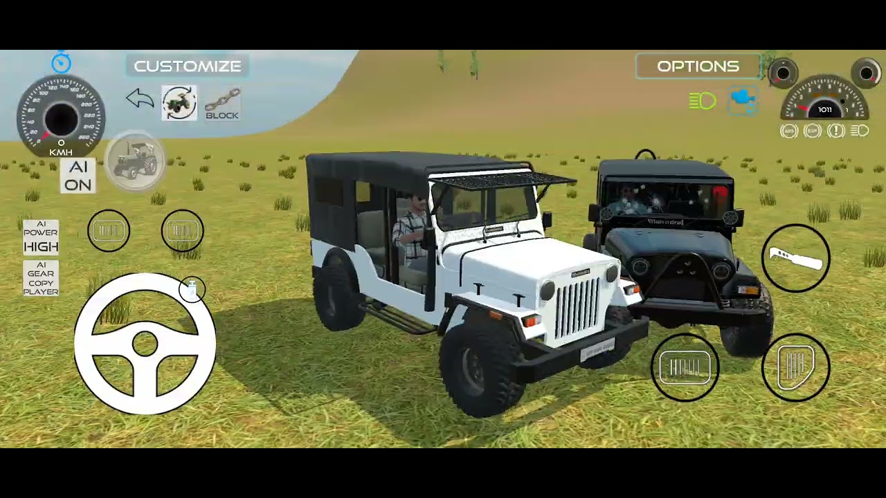Jeep vs Sidhu paji Thar in the two ramps 