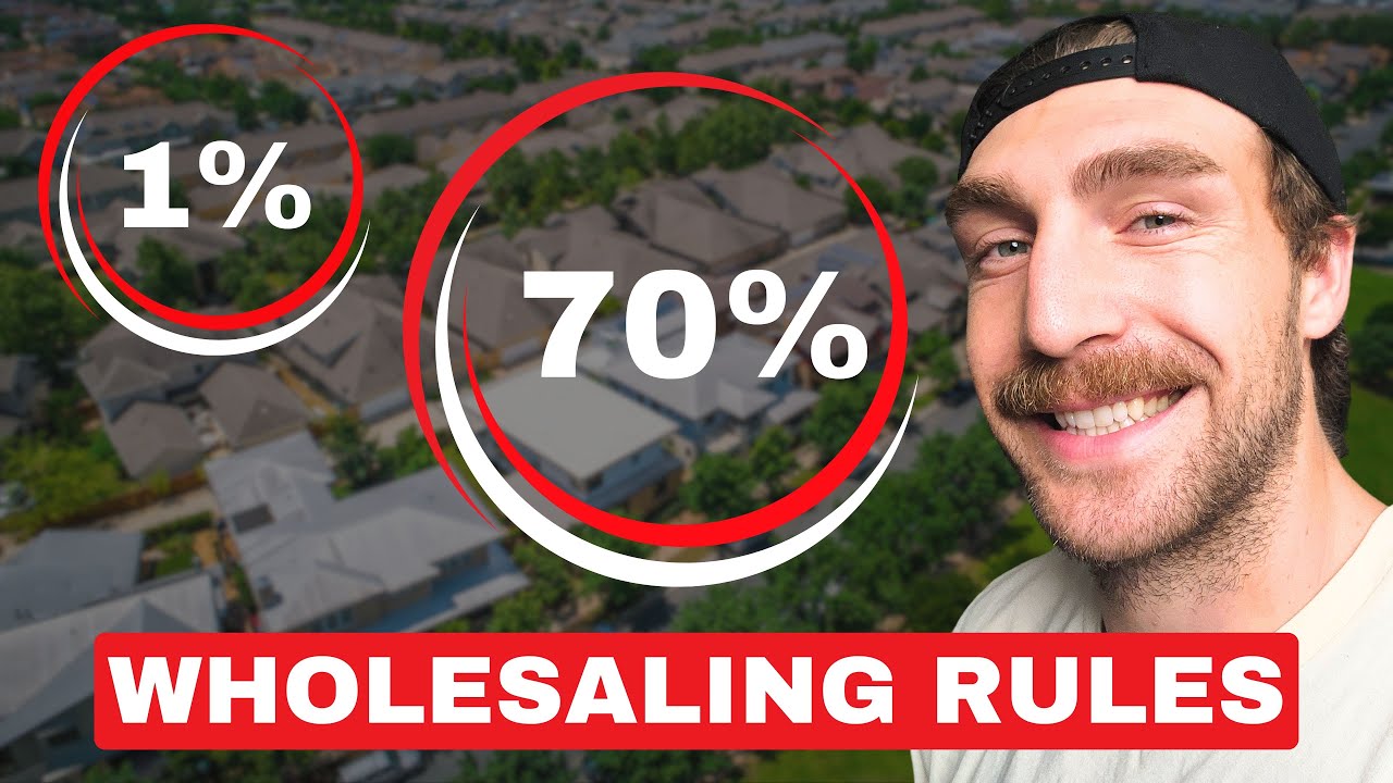 Real Estate Wholesaling Rules You MUST Know | 1% vs 70%