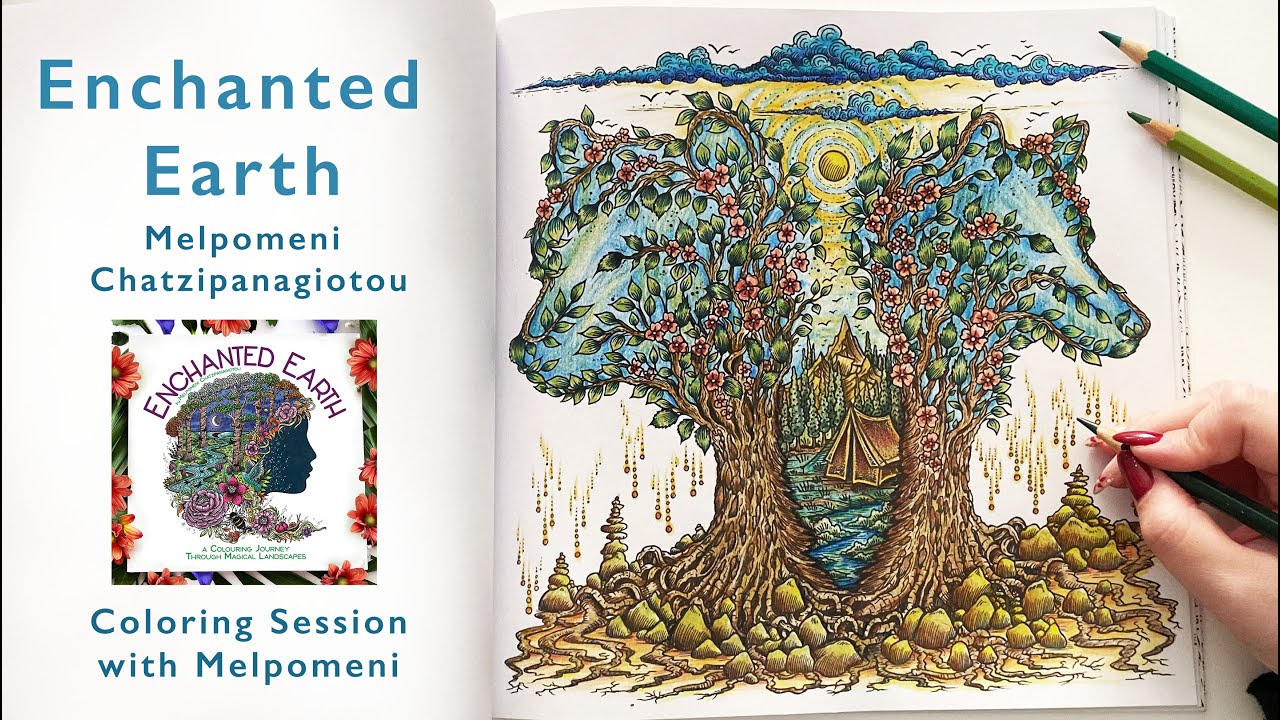 Enchanted Earth - Mini Coloring Series, Spiritual Animal Tree - Melpomeni Chatzipanagiotou #3