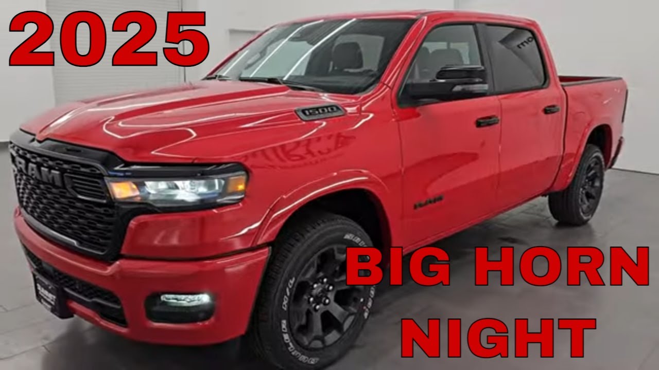 NEW 2025 RAM 1500 BIG HORN NIGHT LEVEL 2 FULL IN DEPTH 4K WALKAROUND 25T18