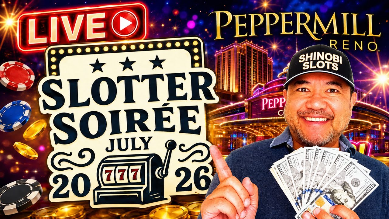 🛑 LIVE SLOT PLAY! 2026 SLOTTER SOIR&Eacute;E from the PEPPERMILL CASINO in RENO! #liveslots #shortfeed