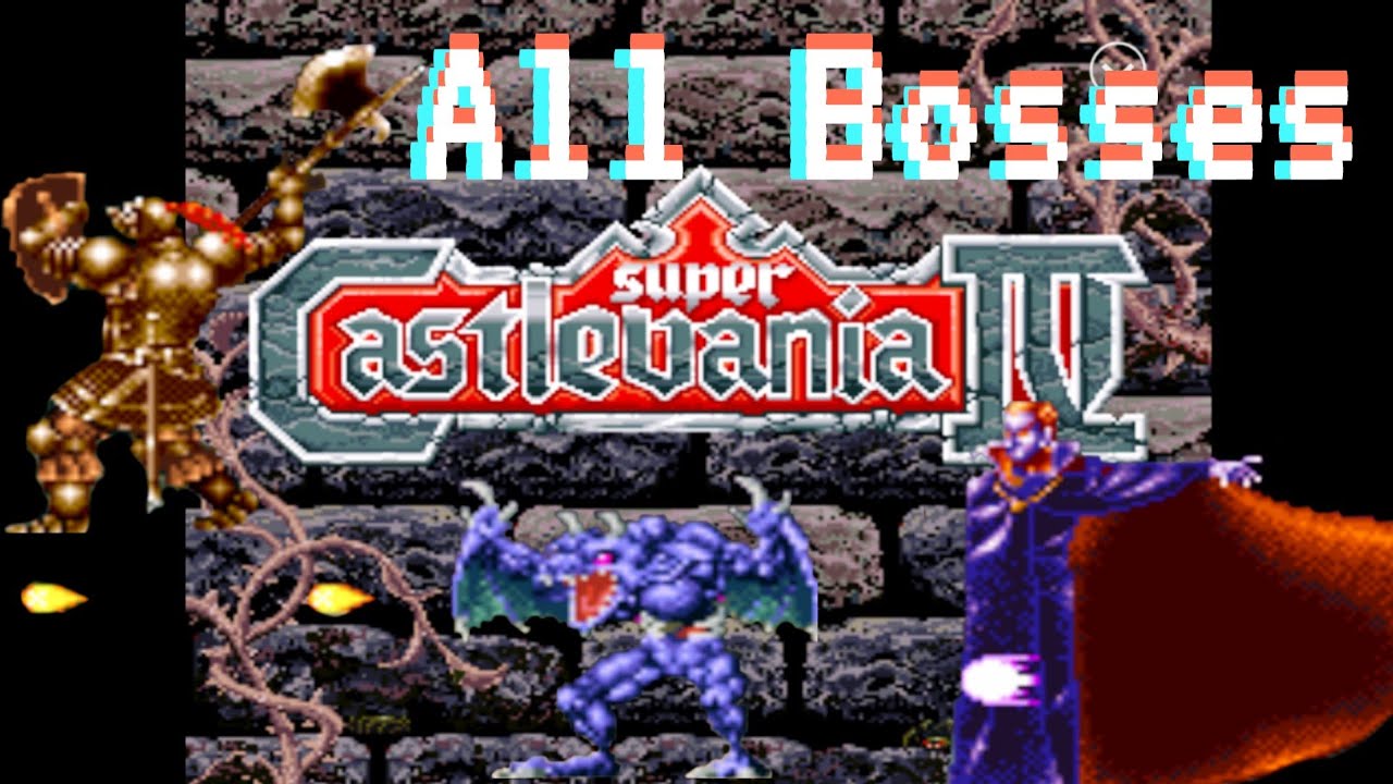 Castlevania IV all bosses / Jefes  Dracula Super Nintendo / Snes MultiSNES16  ROM Gameplay 2021