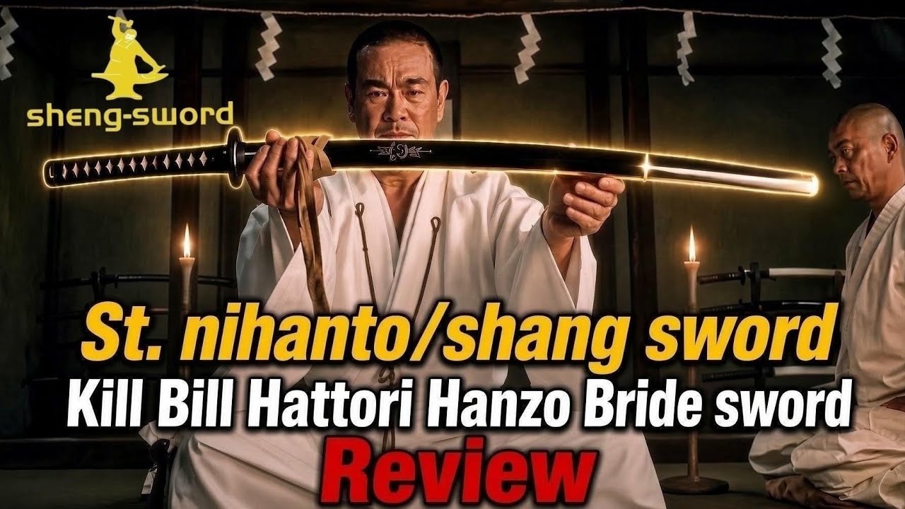 St. nihanto / shang sword Kill Bill Hattori Hanzo Bride sword Review #killbill #hanzo #katanareview