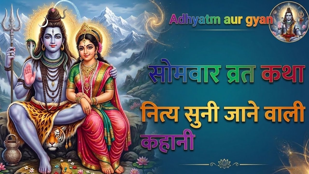 सोमवार व्रत कथा  |Somvar vrat katha @Adhyatm aur gyan