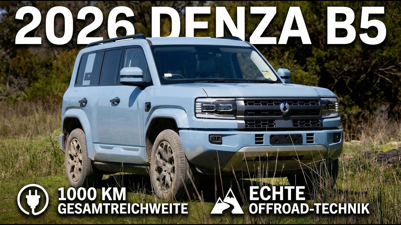 2026 Denza B5: 1000 km Reichweite & 4,8 Sek. Sprint