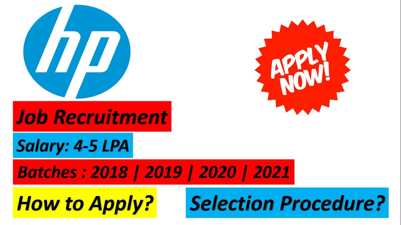 HP Off Campus Recruitment 2021 | Freshers Are Eligible 🔥🔥