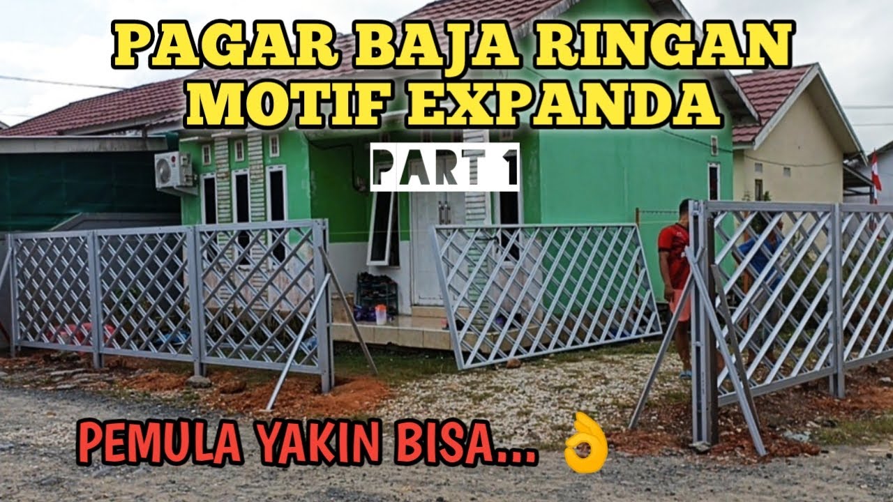 CARA MEMBUAT PAGAR BAJA RINGAN MOTIF EXPANDA PART 1