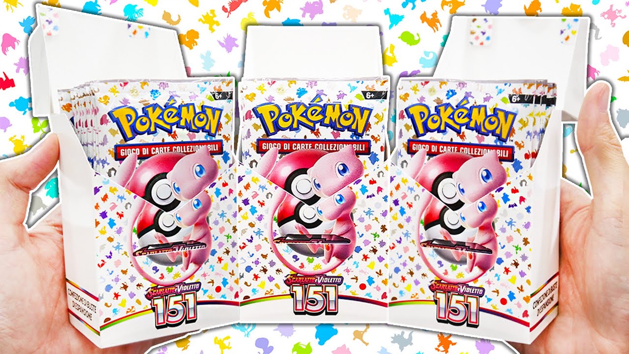 APRO 3 NUOVI MINI BOX DA 18 BUSTINE POKEMON 151! - Completiamo il Pokedex!