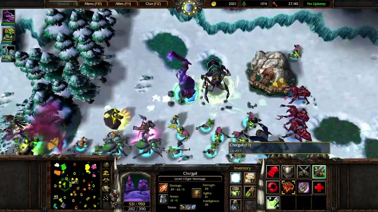 Warcraft III - Custom Melee Map 5 vs 6 AI