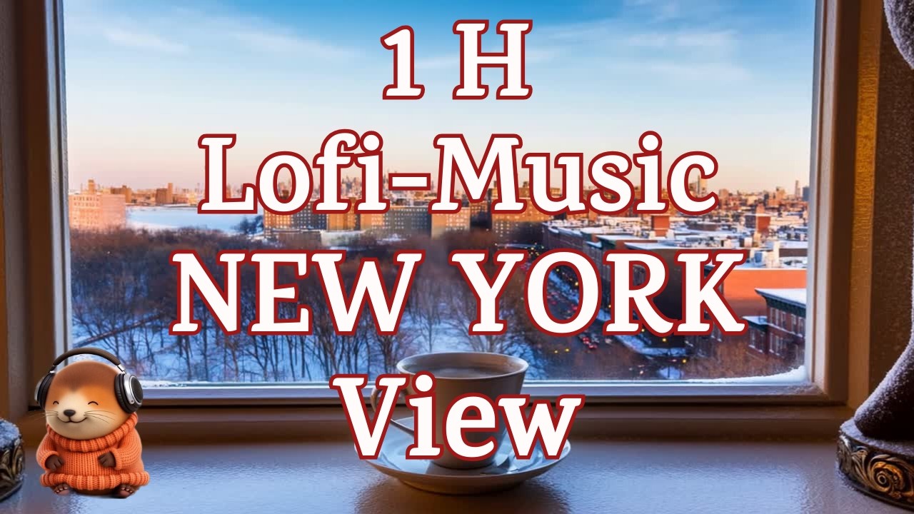 MarmoLofi: Snowy New York Lofi – 1h Winter Chill & Cozy City Lights