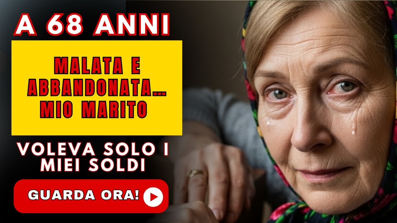 A 68 anni, malata e abbandonata… scoprii che mio marito voleva solo i miei soldi