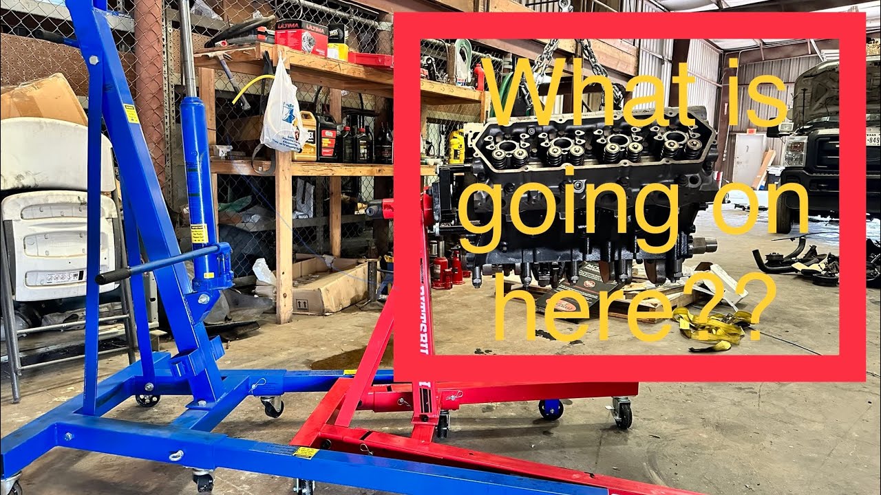 How to get your engine from hoist to stand. Easy way!