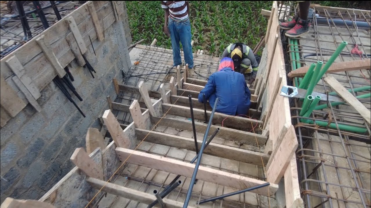 Building In Kenya Africa:Ep 27 [Second Floor  -  Electrical and Plumbing Works]