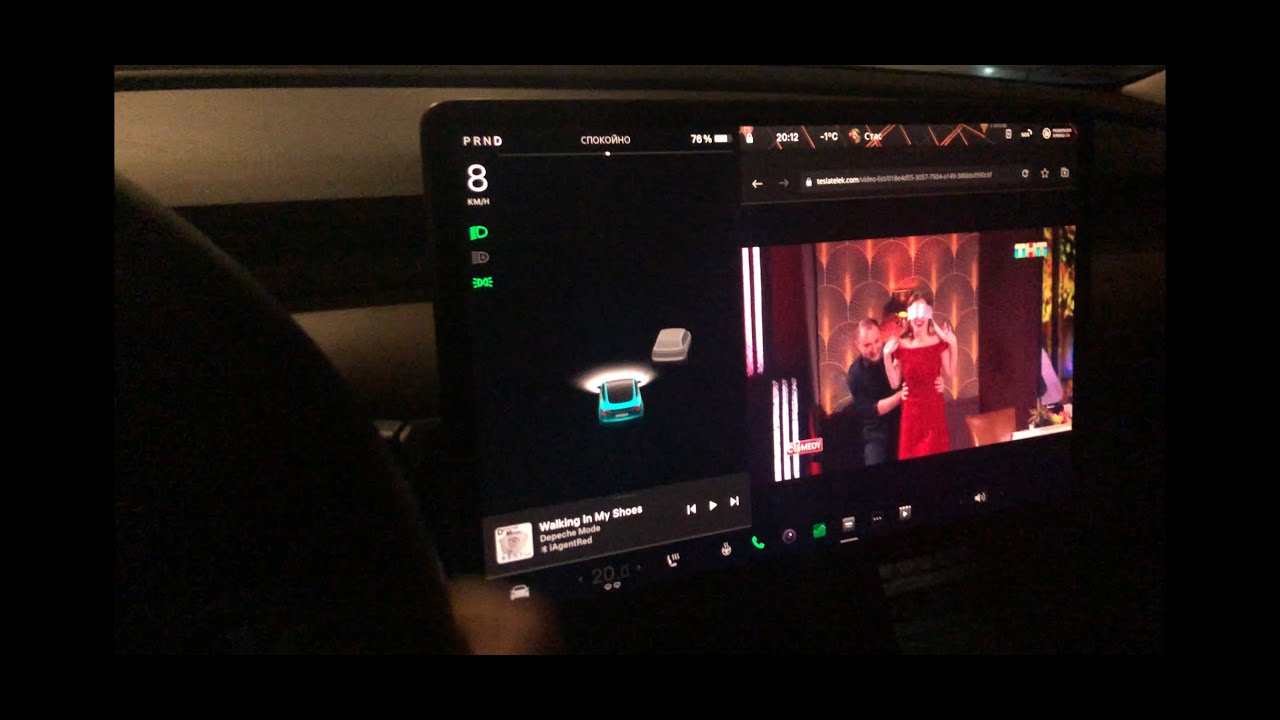 Youtube в движении на Tesla Model 3 от @TeslaTelek