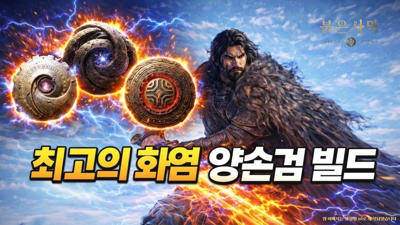 [붉은사막] 보스를 순식간에 녹이는 최고의 화염 양손검 빌드 / 종결 어비스기어 얻는법 / 회전가르기 / 나선의 응축 / 심판의 불꽃 / 작열의 화산탄 위치