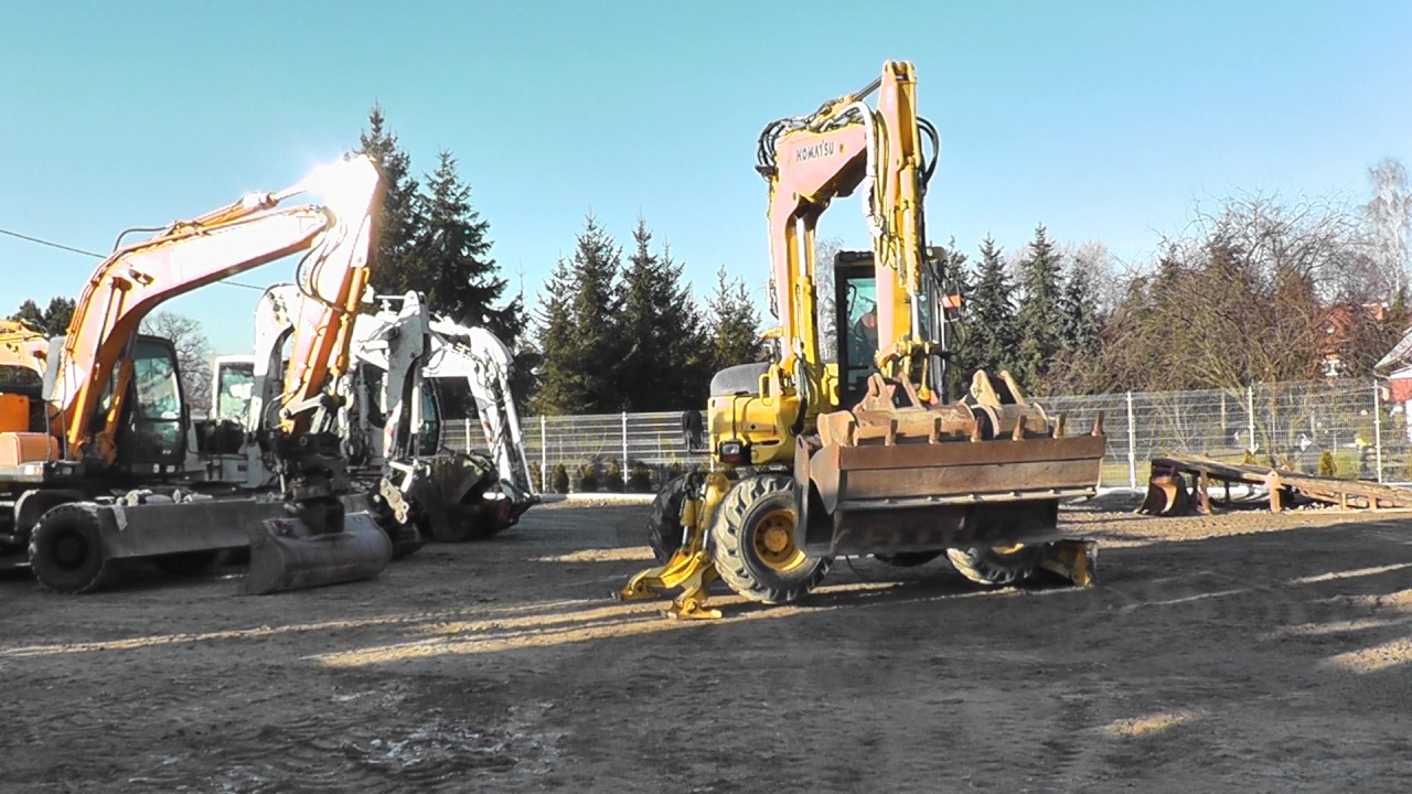 KOMATSU PW 98 MR 6 KOPARKA KOŁOWA 2007Y WWW KMRENT PL KM MASZYNY BUDOWLANE MILICZ +48663560322