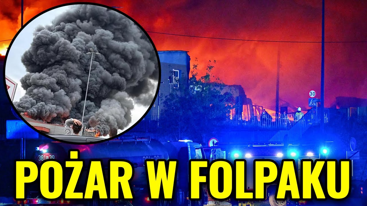 Tajemniczy Gigantyczny Pożar w Hali Folpak: Wszystkie informacje o pożarze hali w Mińsku Mazowieckim