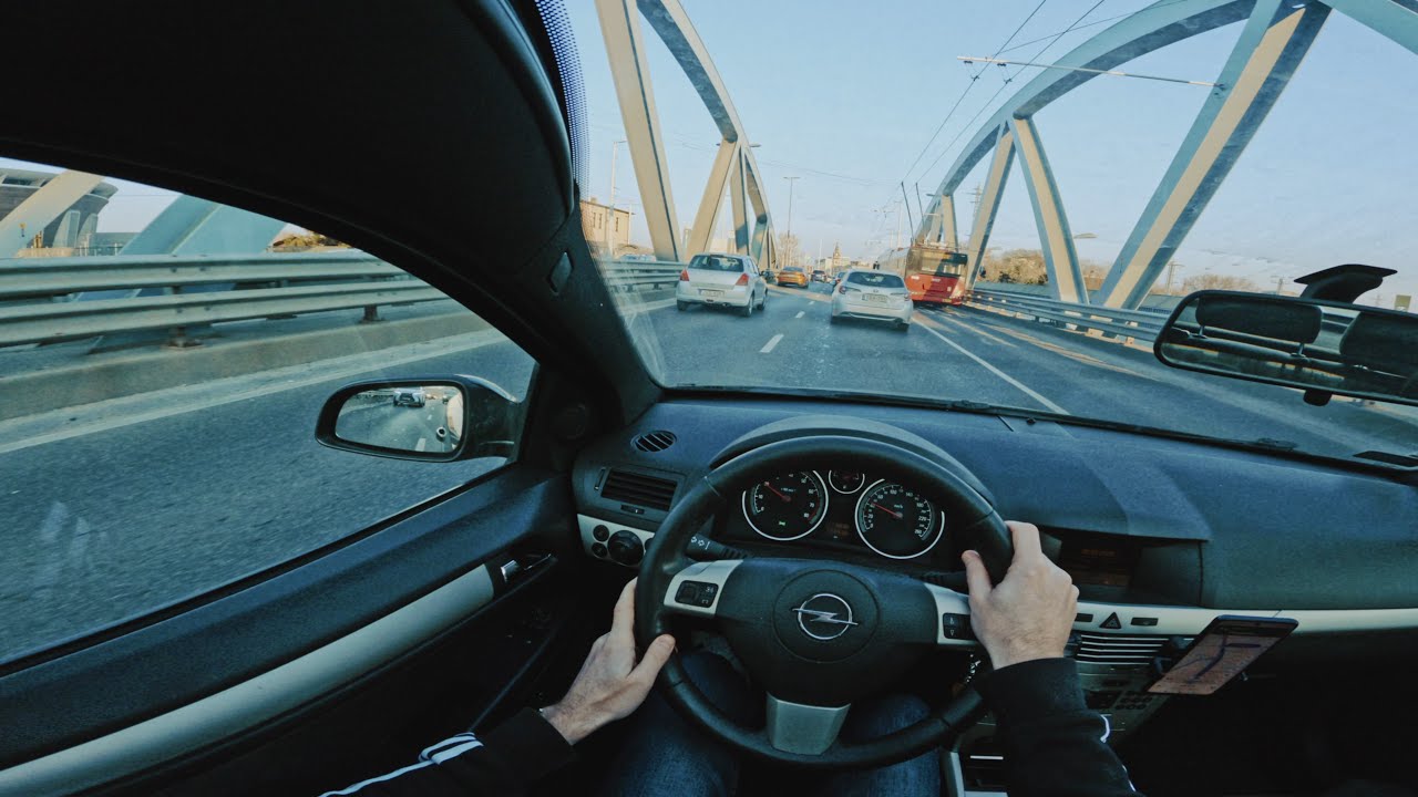 Carwash | POV Opel Astra H GTC drive in Budapest | ASMR | Binaural audio