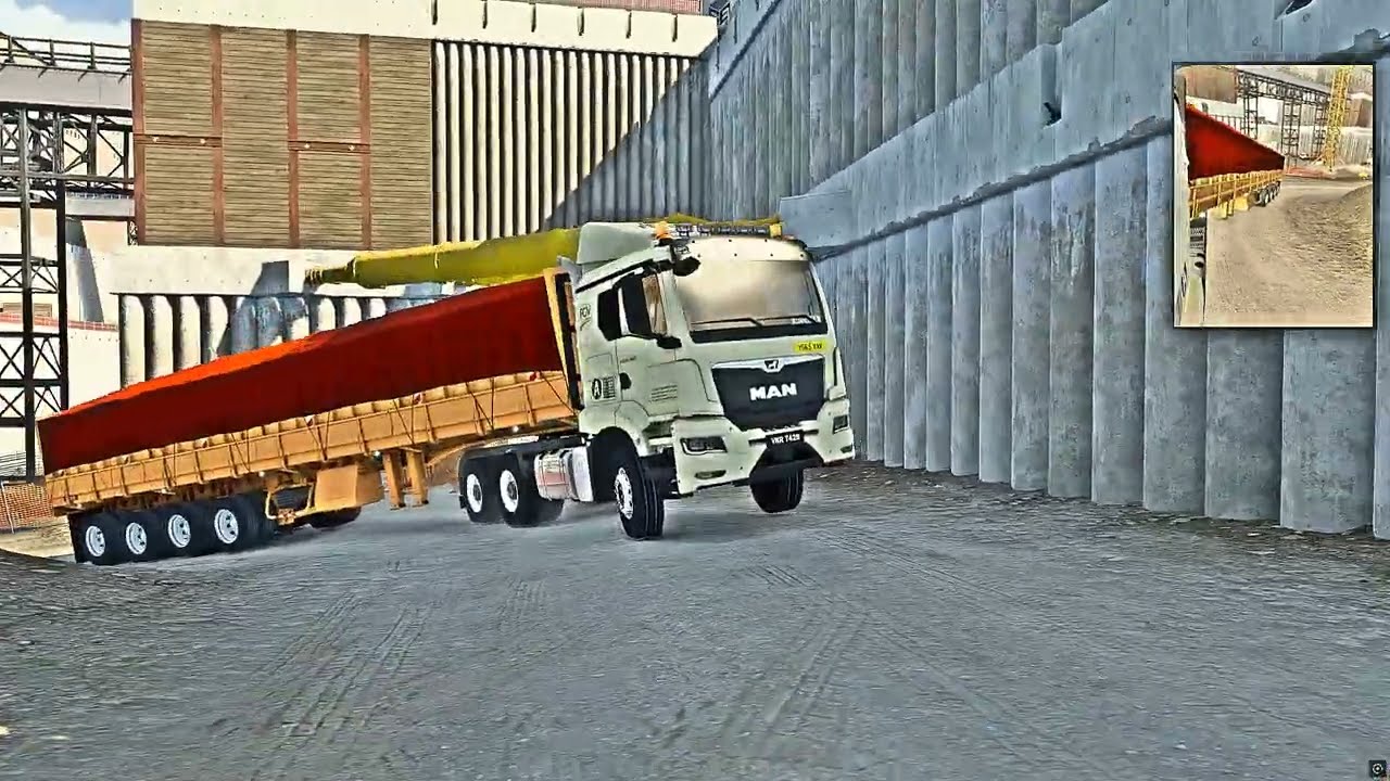EURO TRUCK SIMULATOR 2 / MAN TGS 33.460 6X4 / SIDE TIPPER TRAILER