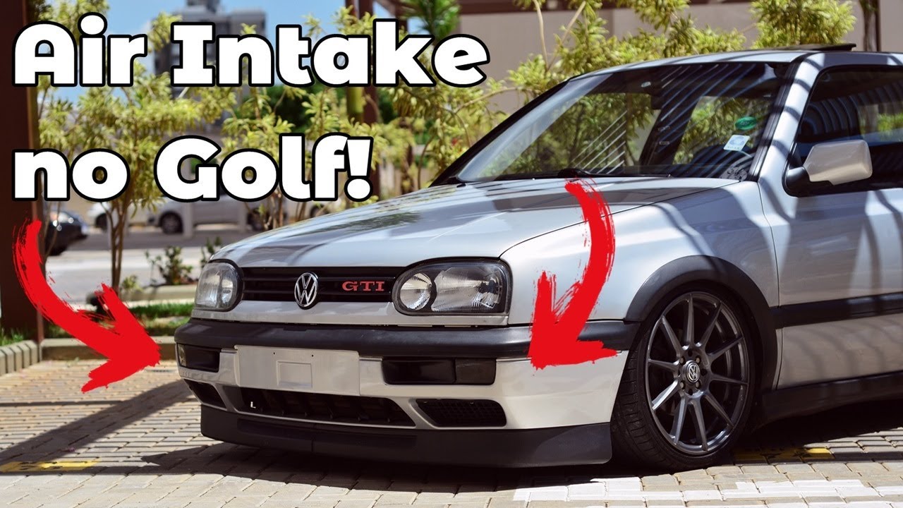 Instalei air intake no Golf!