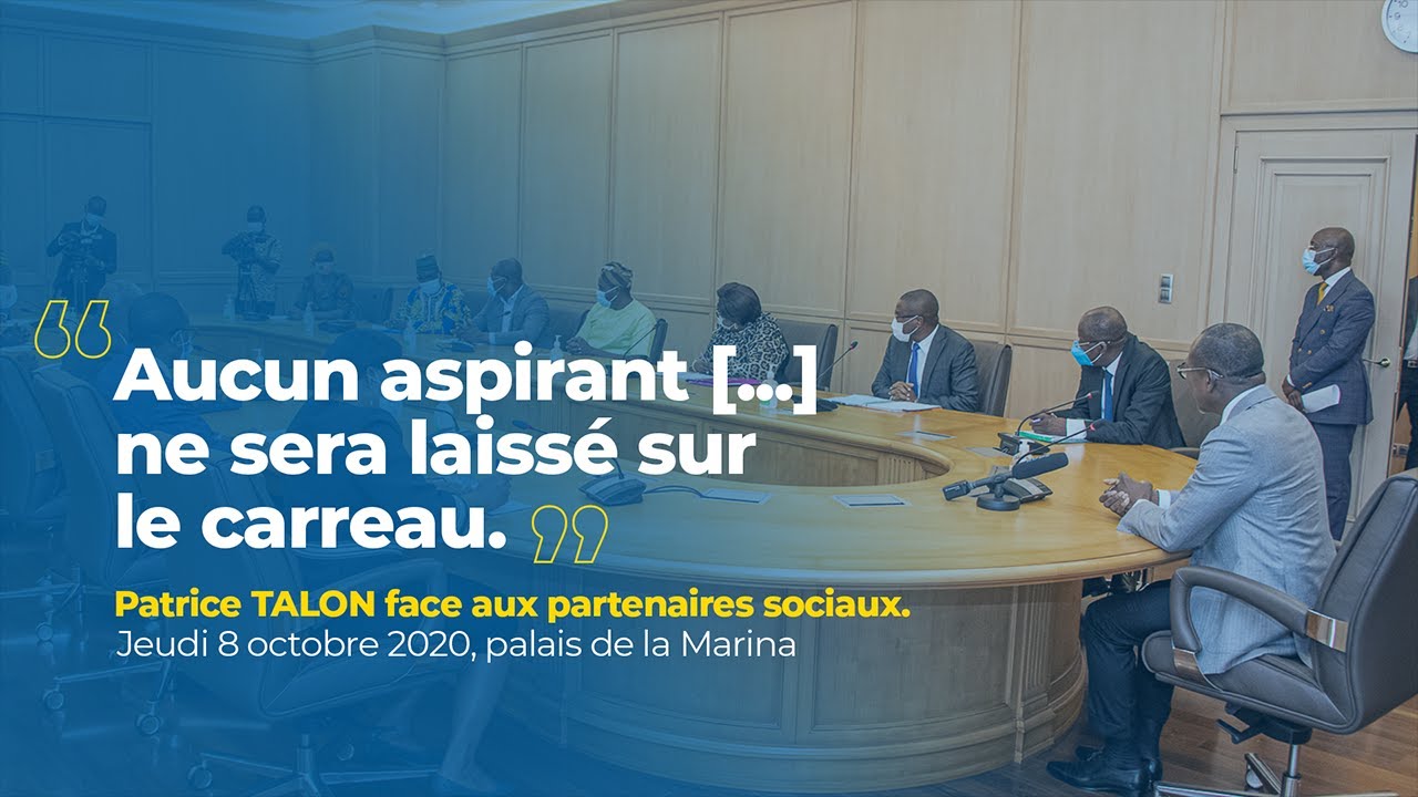 Le Président Patrice TALON échange avec les syndicats et les représentants des enseignants aspirants