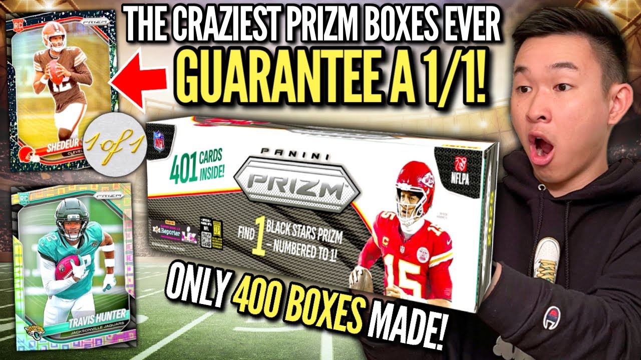 THESE SUPER LIMITED $3,000 PRIZM FOOTBALL BOXES GUARANTEE A 1/1 BLACK PRIZM?! 😱🔥