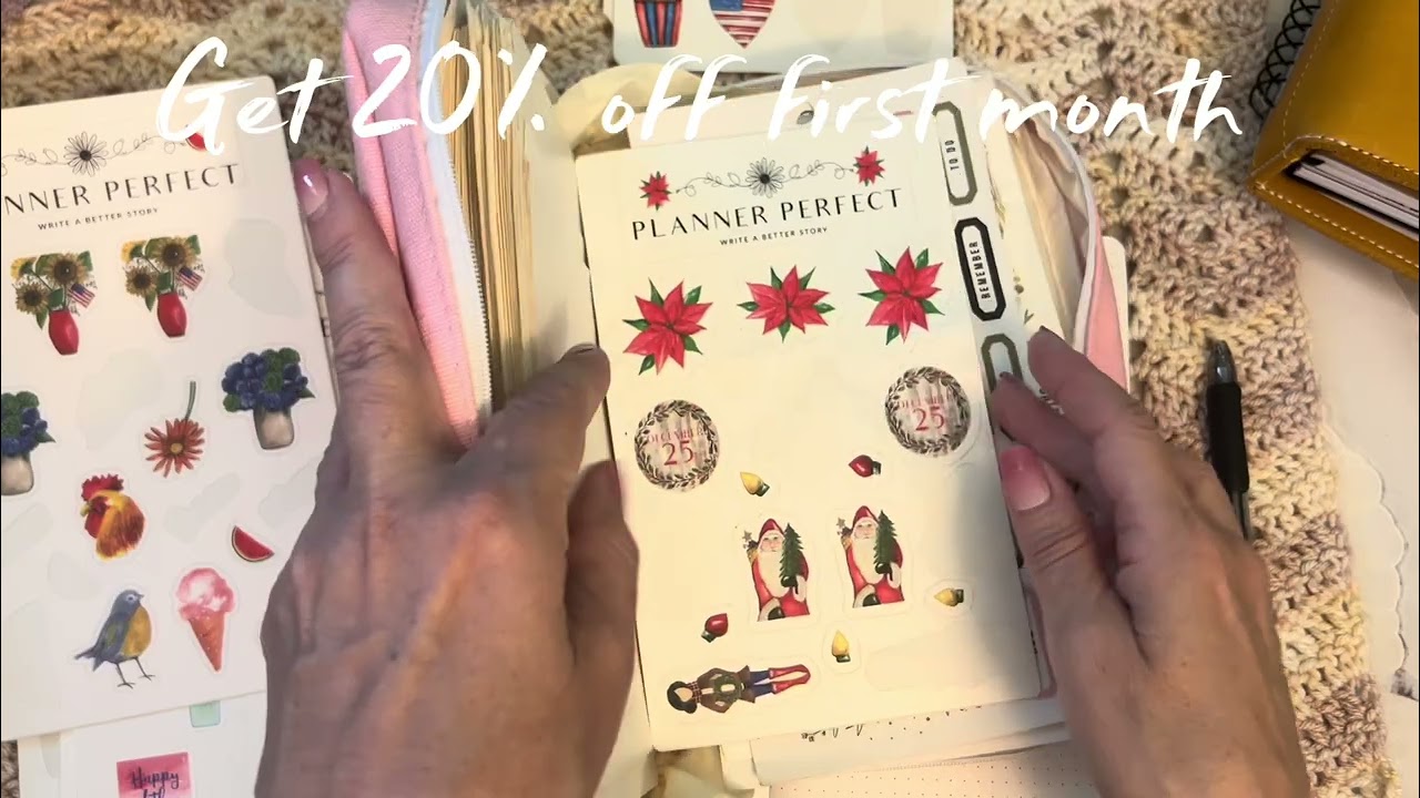 Plan with me! Planner Perfect Wren Wide 2.0, my Personal size flip.