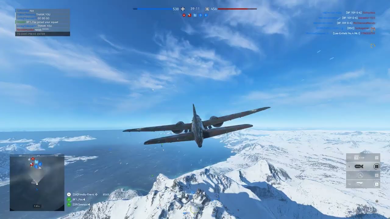 Ju-88 A Bomber | 75-1 | Fjell 652 Map | Full Game Play | Battlefield V Full Game Play