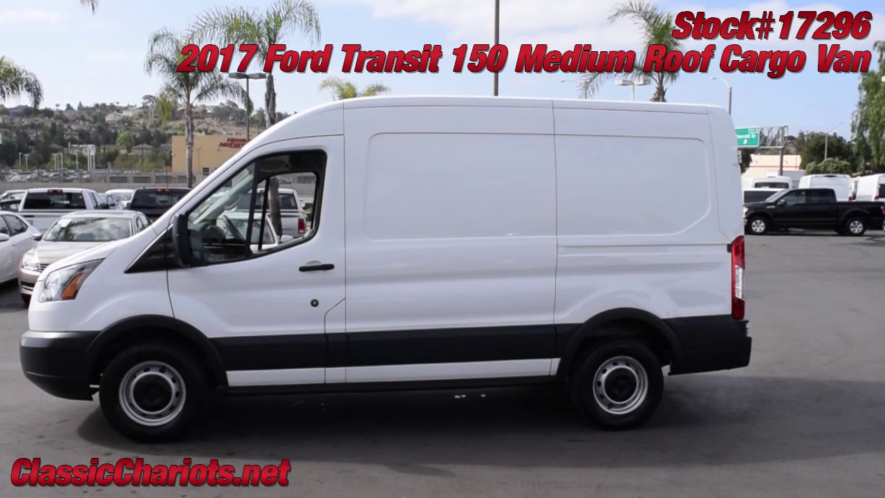 Used 2017 Ford Transit 150 Medium Roof Cargo Van for Sale in San Diego - 17296