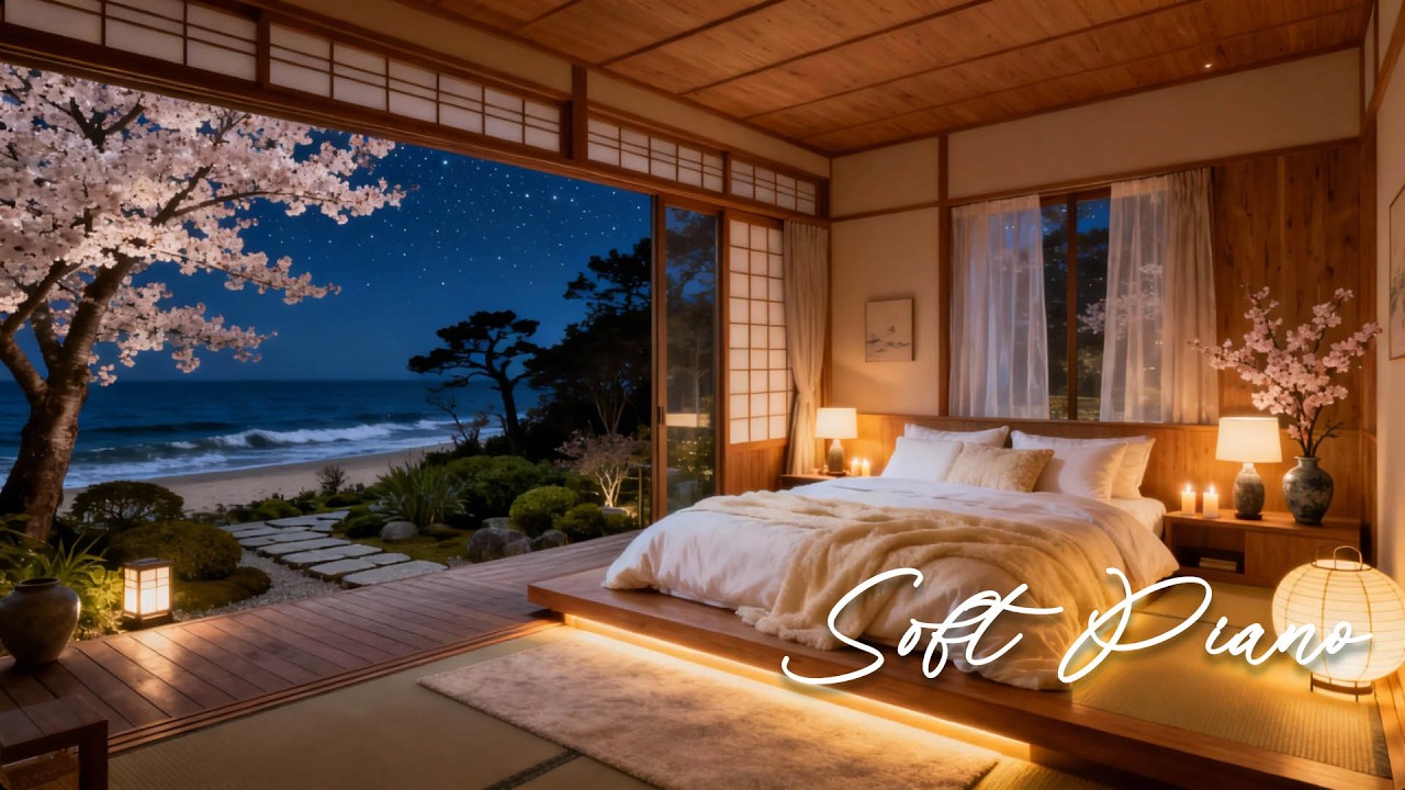 3 Hours Soft Piano & Ocean Ambience | Calm Music for Anxiety Relief