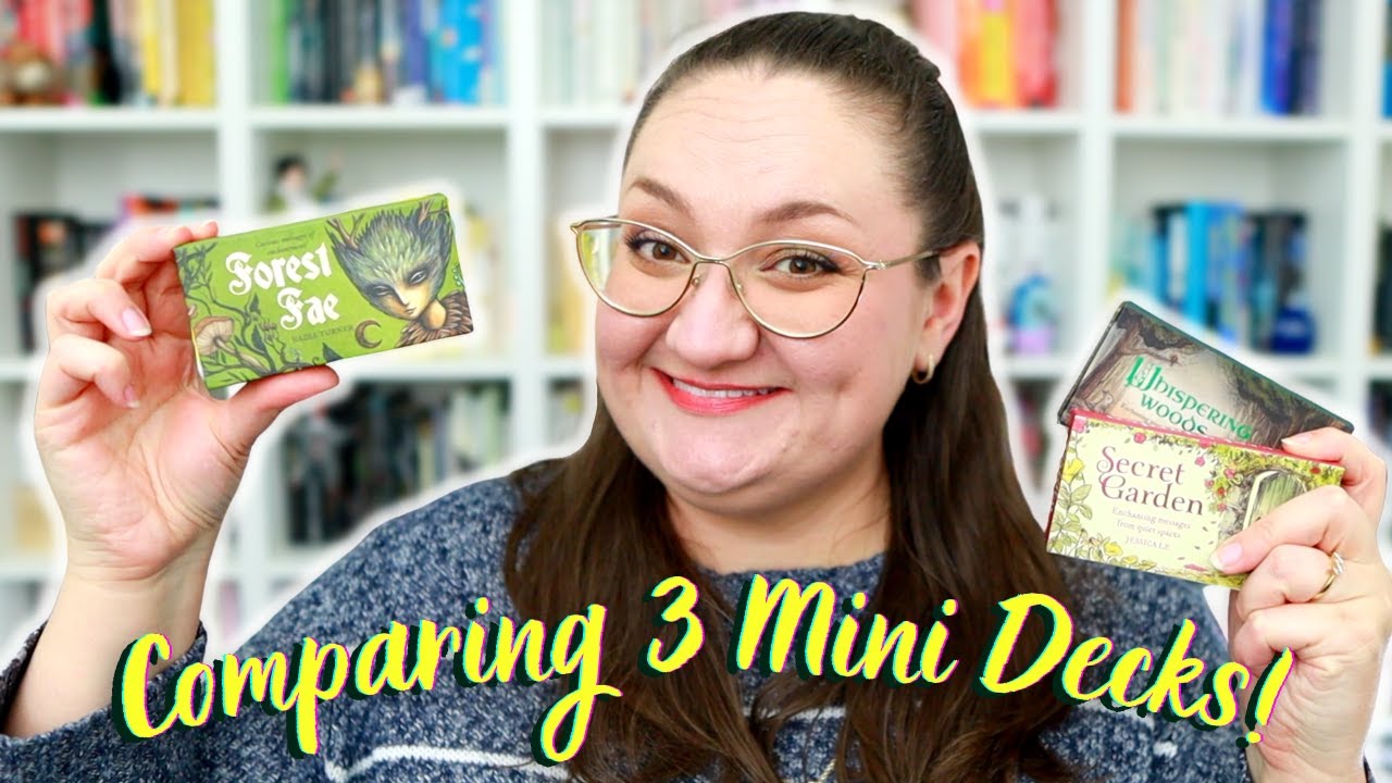 3 Mini Oracle + Affirmation Decks! Whispering Woods, Secret Garden, Forest Fae Rockpool Oracle Decks