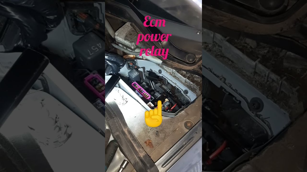 Audi A4,2011 ECM power relay opens too late(location).P068A(4629).ECM location.