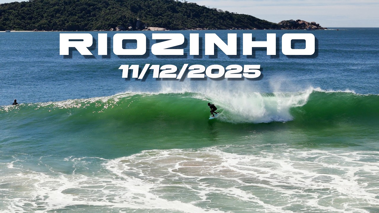 Campeche, Riozinho 11/12/25. Último Swell do ano ?! Dia Clássico com Altos Tubos! Drone Cinematic 4K