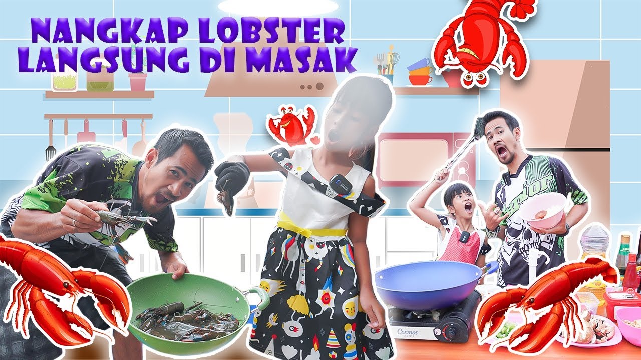 DISTA NANGKAP LOBSTER HIDUP LANGSUNG DI MASAK😱!! HAMPIR DIGIGIT!! #viralvideos