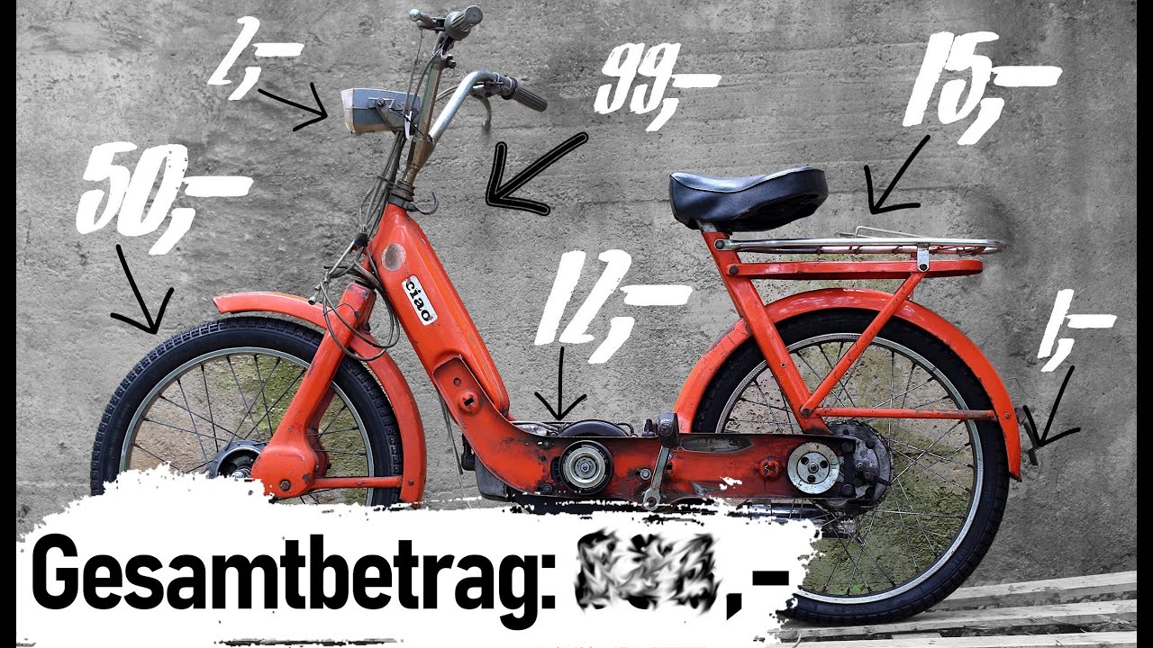 What does it cost to restore a Piaggio Ciao Moped? | Moped Factory