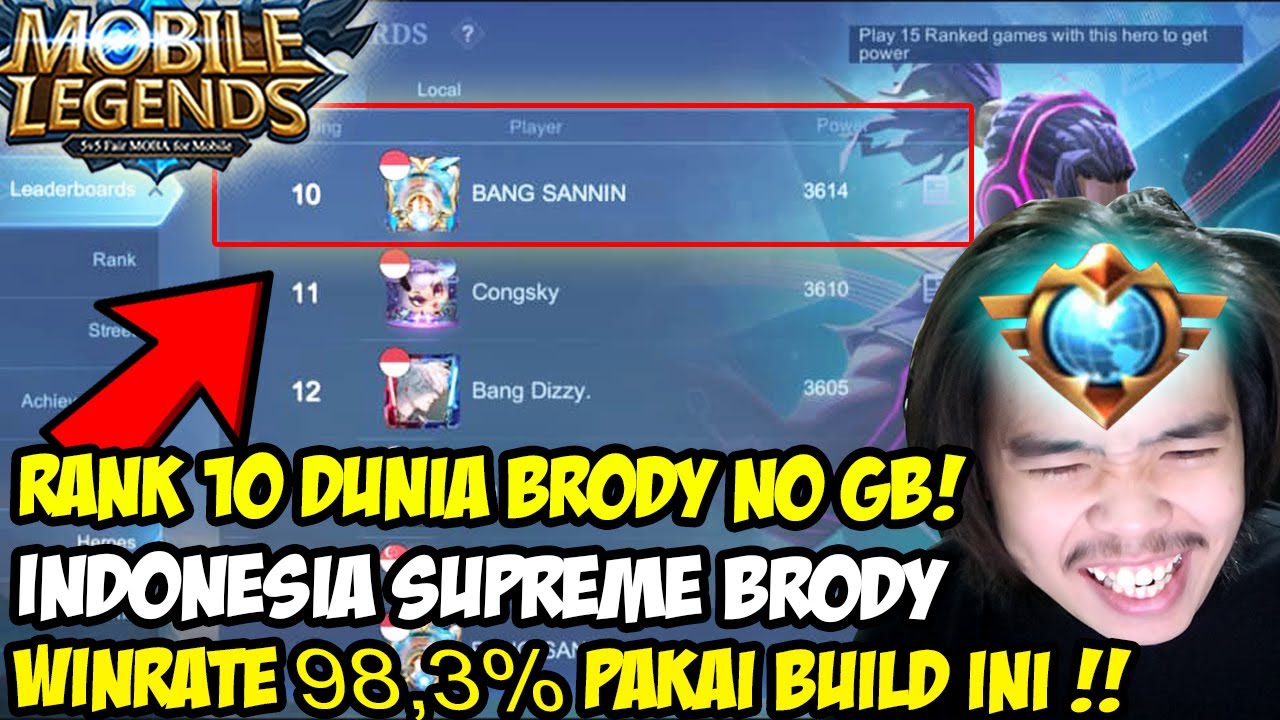 AKHIRNYA KITA TOP BRODY 10 BESAR DUNIA ❗️ INI CARA MAIN EARLY GAME BRODY YANG GA ADA OBAT!