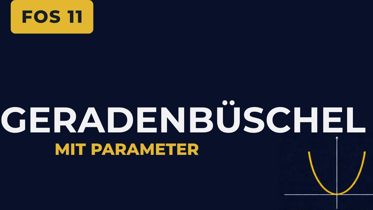 Geradenbüschel einfach erklärt I Lineare Funktionen mit Parameter (FOS 11)