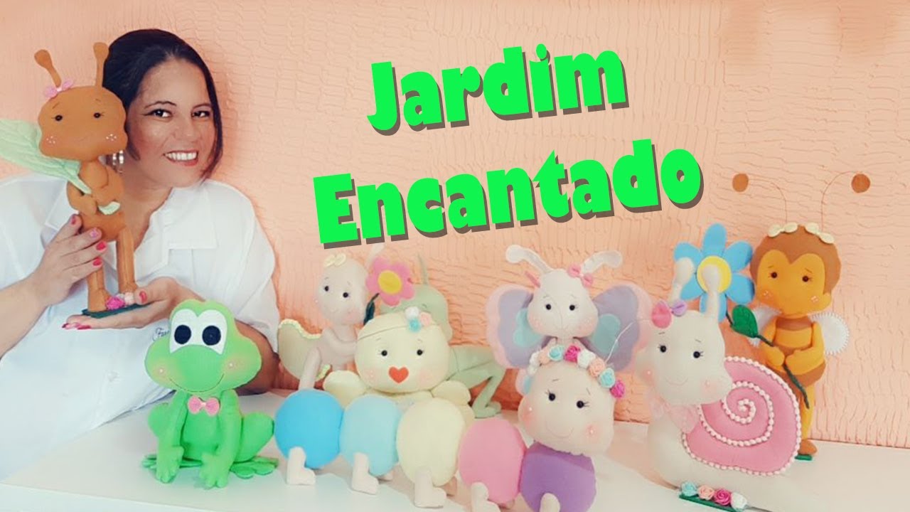 Jardim encantado em feltro