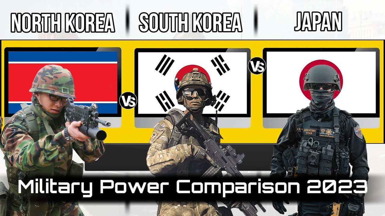 North Korea vs South Korea vs Japan Military Power Comparison 2023 | Military power 2023